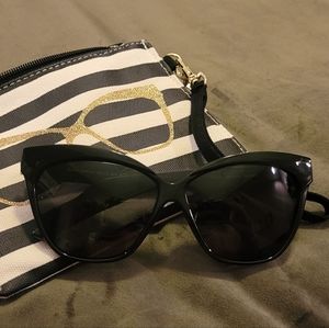 Betsey Johnson Polarized Cat-eye Sunglasses